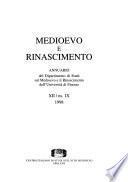 Medioevo e Rinascimento