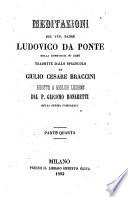 Meditazioni del ven. padre Ludovico Da Ponte