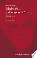 Meditazioni sul Vangelo di Matteo. Capitoli 14-18