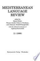 Mediterranean Language Review