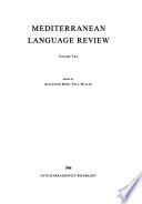 Mediterranean Language Review