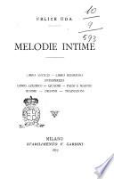 Melodie intime Felice Uda