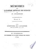 Mémoires de l'Académie impériale des sciences de Saint-Pétersbourg