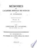 Mémoires De L'Académie Impériale Des Sciences De St. Pétersbourg