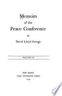 Memoirs of the Peace Conference