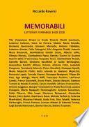 Memorabili. Letterati Ferraresi 1420-2020
