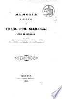 Memoria a difesa di Franc. Dom. Guerrazzi per il ricorso avanti la Corte suprema di cassazione