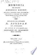 Memoria del cittadino arborio Breme