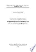 Memoria di provincia