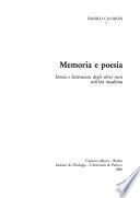 Memoria e poesia