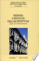 Memoria e restauro dell'architettura