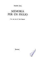 Memoria per un figlio