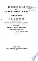 Memoria sul fungo midollare ed ematode ... Aggiuntivi alcuni casi pratici. Versione dal francese
