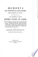 Memoria sull'introduzione del lichene islandese come alimento in Italia