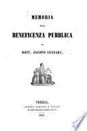 Memoria sulla beneficenza pubblica