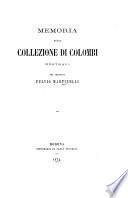 Memoria sulla collezione di colombi nostrali