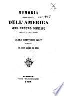 Memoria sulla scoperta dell' America nel secolo decimo