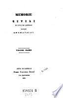 Memorie Civili di Citta di Castello, raccolte da M. G. M. A. V. di C., Volume Primo