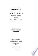 Memorie Civili di Citta di Castello, raccolte da M. G. M. A. V. di C., Volume Secondo
