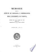 Memorie degli Istituti di geologia e mineralogia dell'Università di Padova