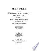 Memorie degli scrittori e letterati Parmigiani