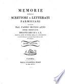 Memorie degli scrittori e letterati Parmigiani