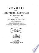 Memorie degli scrittori e letterati Parmigiano continuate da Angelo Pezzana