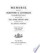 Memorie degli scrittori e letterati Parmigiano continuate da Angelo Pezzana