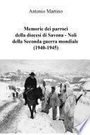 Memorie dei parroci della diocesi di Savona – Noli della Seconda guerra mondiale (1940-1945)