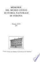 Memorie del Museo civico di storia naturale di Verona