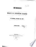 Memorie del Reale Istituto Veneto di Scienze, Lettere ed Arti