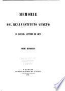 Memorie del Reale istituto veneto di scienze, lettere ed arti