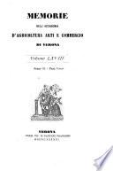 Memorie dell'Accademia d'agricoltura, arti e commercio di Verona
