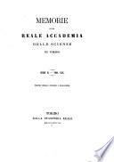 Memorie dell'Accademia delle Scienze di Torino