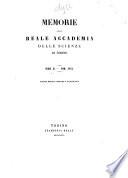 Memorie dell'Accademia delle Scienze di Torino