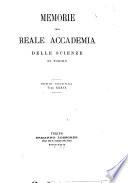 Memorie dell'Accademia delle Scienze di Torino