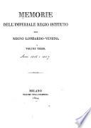 Memorie dell' Imperiale regio Istituto del Regno lombardo-veneto