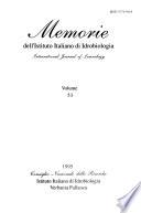 Memorie Dell'Istituto Italiano Di Idrobiologia Dott. Marco De Marchi