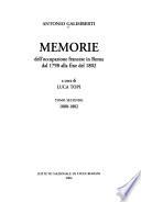 Memorie dell'occupazione francese in Roma dal 1798 alla fine del 1802: 1800-1802