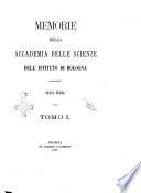 Memorie della Accademia delle scienze dell'Istituto di Bologna