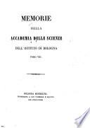 Memorie della Accademia delle scienze dell'Istituto di Bologna