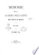 Memorie della Accademia delle scienze dell'Istituto di Bologna