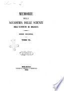 Memorie della Accademia delle scienze dell'Istituto di Bologna