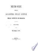 Memorie della Accademia delle scienze dell'Istituto di Bologna