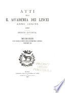 Memorie della Classe di scienze fisiche, matematiche e naturali