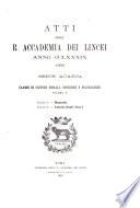 Memorie della Classe di scienze fisiche, matematiche e naturali