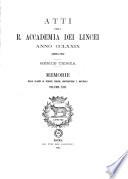 Memorie della Classe di Scienze Fisiche, Matematiche e Naturali