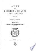 Memorie della Classe di Scienze Fisiche, Matematiche e Naturali