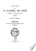 Memorie della Classe di Scienze Fisiche, Matematiche e Naturali