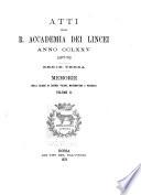 Memorie della Classe di scienze fisiche, matematiche e naturali